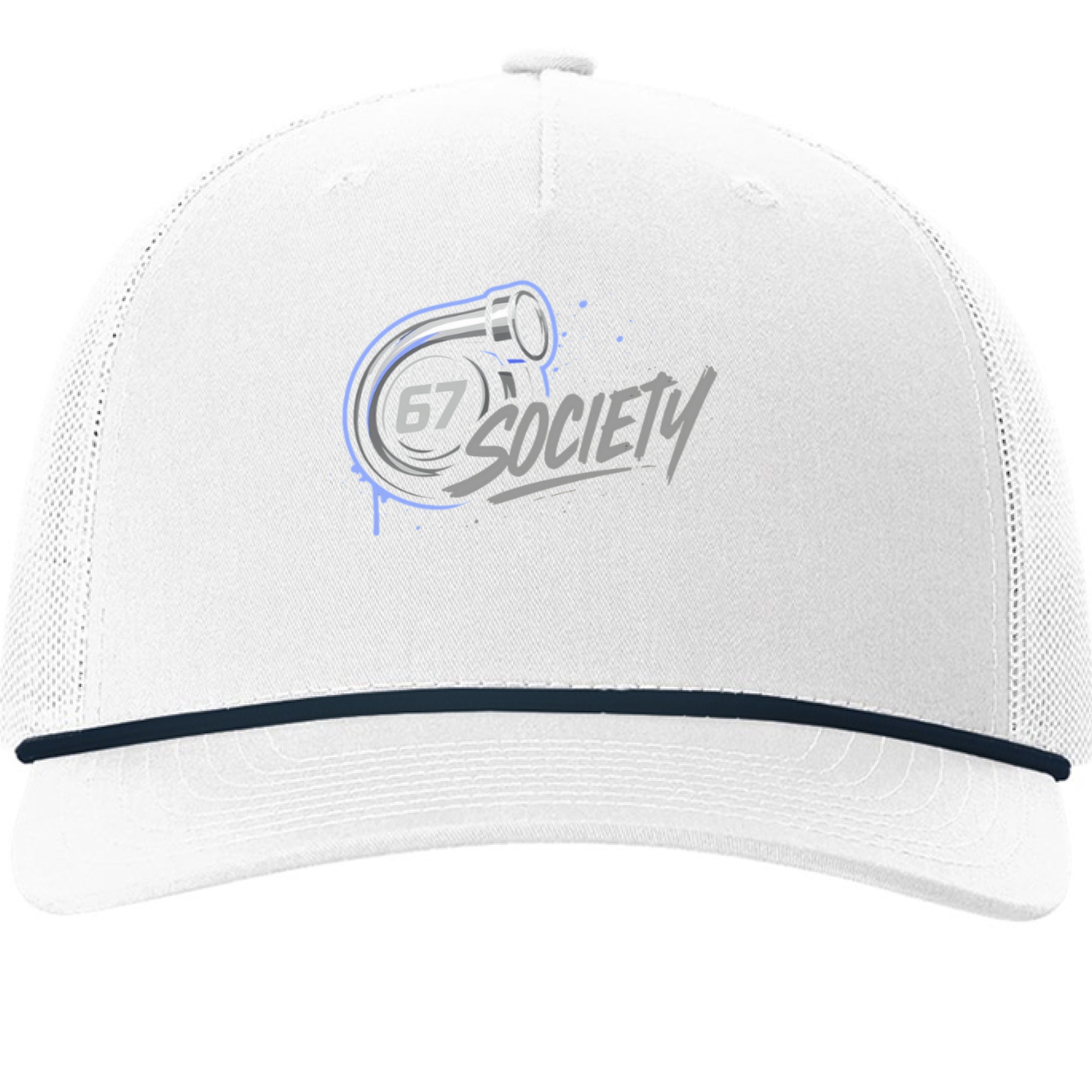 White/ Navy - FRONT
