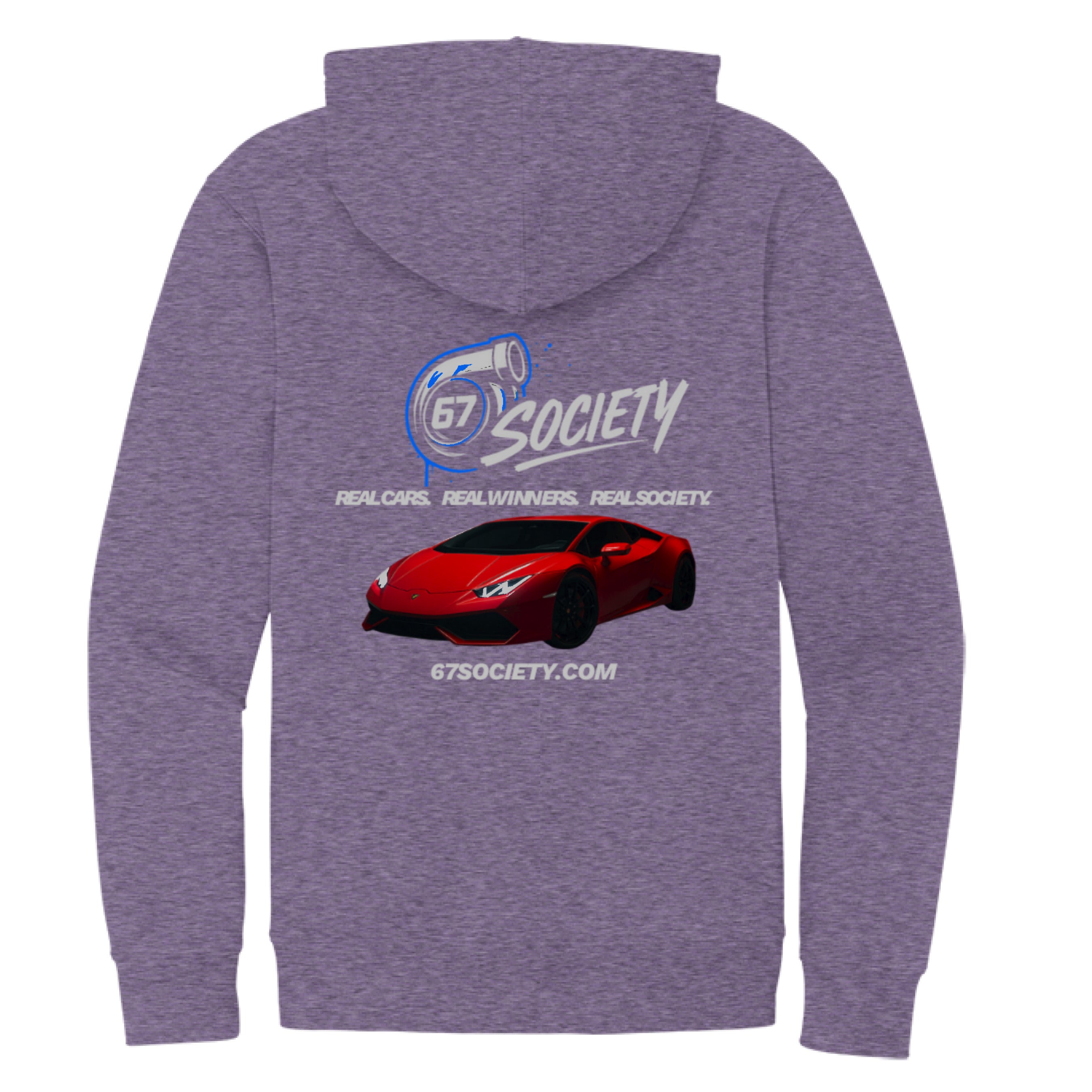 Heathered Purple - BACK